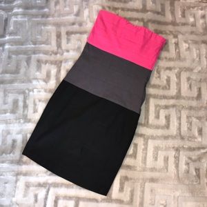 Strapless Multi Color Dress